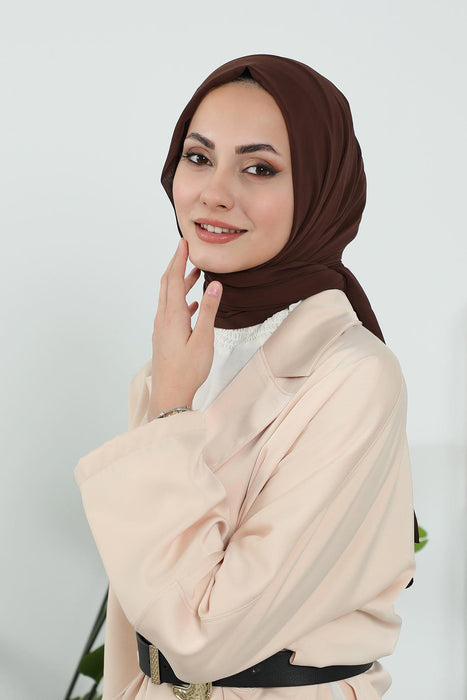 Instant Chiffon Shawl Headscarf for Women with Cotton Bonnet Chiffon Turban Cap, Ready-to-Wear Soft Chiffon Shawl Instant Hijab Wrap,PS-46