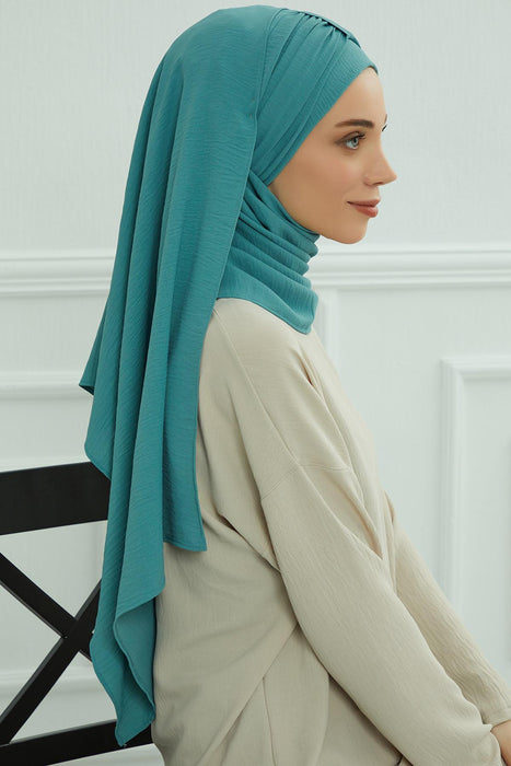 Instant Lightweight Aerobin Shawl Head Turbans For Women Headwear Stylish Head Wrap Elegant Design,CPS-91 Mint Green