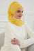 Instant Turban Chiffon Scarf Head Turbans with Unique Flower Accessory and Gorgeous Handmade Detail For Women Headwear Stylish Elegant Design Hijab,HT-62 Off-White