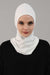 Elegant Full Head and Neck Hijab Cover, Instant Turban Inner Bonnet Head Wear, Lightweight Ninja Cap Head Wrap, Ramadan Muslim Gift,TB-1 White