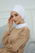 Instant Turban Cotton Scarf Head Turbans For Women Headwear Stylish Elegant Design,HT-81 White
