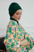 Instant Turban Cotton Scarf Head Turbans For Women Headwear Stylish Elegant Design,HT-81 Green