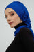 Instant Turban Cotton Scarf Head Turbans For Women Headwear Stylish Elegant Design,HT-81 Sax Blue