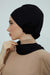 Instant Turban Cotton Scarf Head Turbans For Women Headwear Stylish Elegant Design,HT-81 Black
