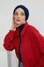Plain Instant Turban Cotton Scarf Head Wrap, Belted Turban Bonnet for Women, Chic Design Instant Turban Hijab, Plain Chemo Bonnet Cap,B-31 Navy Blue