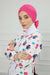 Plain Instant Turban Cotton Scarf Head Wrap, Belted Turban Bonnet for Women, Chic Design Instant Turban Hijab, Plain Chemo Bonnet Cap,B-31 Navy Blue