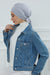 Plain Instant Turban Cotton Scarf Head Wrap, Belted Turban Bonnet for Women, Chic Design Instant Turban Hijab, Plain Chemo Bonnet Cap,B-31 Grey 2