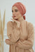 Plain Instant Turban Cotton Scarf Head Wrap, Belted Turban Bonnet for Women, Chic Design Instant Turban Hijab, Plain Chemo Bonnet Cap,B-31 Salmon