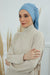Stylish Cotton Instant Turban For Women Plain Head Wrap, Trendy Soft Beanie Hat for Daily Occasions, Comfortable Chemo Headwear,B-25 Blue