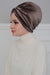 Velvet Maharajah-Style Instant Turban Hijab for Women, Elegant Pre-Tied Velvet Headwrap, Luxurious Lightweight Modest Hijab Headwear,B-4K Mink