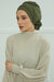 Chic Aerobin Instant Turban, Easy Wrap Breathable Head Scarf with Elegant Knot Detail, Lightweight Instant Turban For Women Headwear,HT-31A Army Green