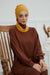 Instant Turban Lightweight Cotton Scarf Head Turbans For Women Headwear Stylish Elegant Design,HT-96 Mustard Yellow