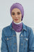 Instant Turban Lightweight Cotton Scarf Head Turbans For Women Headwear Stylish Elegant Design,HT-96 Purple 2
