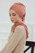 Instant Turban Lightweight Cotton Scarf Head Turbans For Women Headwear Stylish Elegant Design,HT-96 Salmon