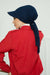 Instant Turban Newsboy Hat for Women, 95% Cotton Women's Visor Cap, Stylish Chemo Bonnet Visor Cap, Handmade Women Newsboy Headwear,B-71 Navy Blue