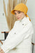 Instant Turban Newsboy Hat for Women, 95% Cotton Women's Visor Cap, Stylish Chemo Bonnet Visor Cap, Handmade Women Newsboy Headwear,B-71 Mustard Yellow
