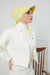 Instant Turban Newsboy Hat for Women, 95% Cotton Women's Visor Cap, Stylish Chemo Bonnet Visor Cap, Handmade Women Newsboy Headwear,B-71 Yellow