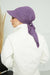 Instant Turban Newsboy Hat for Women, 95% Cotton Women's Visor Cap, Stylish Chemo Bonnet Visor Cap, Handmade Women Newsboy Headwear,B-71 Purple 2