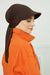 Instant Turban Newsboy Hat for Women, 95% Cotton Women's Visor Cap, Stylish Chemo Bonnet Visor Cap, Handmade Women Newsboy Headwear,B-71 Brown