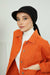 Instant Turban Newsboy Hat for Women, 95% Cotton Women's Visor Cap, Stylish Chemo Bonnet Visor Cap, Handmade Women Newsboy Headwear,B-71 Black