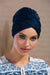 Instant Turban Plain Cotton Scarf Head Wrap Lightweight Hat Bonnet Cap for Women,B-9 Navy Blue