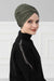 Instant Turban Plain Cotton Scarf Head Wrap Lightweight Hat Bonnet Cap for Women,B-9 Army Green