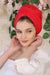 Instant Turban Plain Cotton Scarf Head Wrap Lightweight Hat Bonnet Cap for Women,B-9 Red