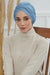 Instant Turban Plain Cotton Scarf Head Wrap Lightweight Hat Bonnet Cap for Women,B-9 Blue