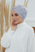 Instant Turban Plain Cotton Scarf Head Wrap Lightweight Hat Bonnet Cap for Women,B-9 Grey 2