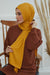 Jersey Cotton Shawl for Women Modesty, Head Wrap Turban, Cap Headwear Rectangle Combed Cotton Hijab,CTS-5 Mustard Yellow