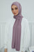 Jersey Cotton Shawl for Women Modesty, Head Wrap Turban, Cap Headwear Rectangle Combed Cotton Hijab,CTS-5 Lilac