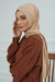 Jersey Cotton Shawl for Women Modesty, Head Wrap Turban, Cap Headwear Rectangle Combed Cotton Hijab,CTS-5 Sand Brown