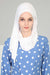 Jersey Shawl for Women 95% Cotton Bonnet Modesty Turban Cap Wrap Instant Scarf,BT-1 White