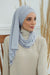 Jersey Shawl for Women 95% Cotton Bonnet Modesty Turban Cap Wrap Instant Scarf,BT-1 Grey 2