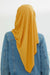 Jersey Shawl for Women %95 Cotton Scarf Head Wrap Modesty Turban Cap Hat,CPS-45 Mustard Yellow