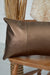 Luxurious Faux Leather Pillow Cover, Sophisticated Modern Cushion Cover for Minimalist Decor, 20x12 Large Decorative Pillow Cover,K-368 Bronze