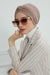 Maharajah Instant Turban Hijab for Women Headwrap Lightweight Headscarf Modest Headwear, Plain Stylish Bonnet Cap for Women,B-4 Mink