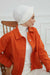 Maharajah Instant Turban Hijab for Women Headwrap Lightweight Headscarf Modest Headwear, Plain Stylish Bonnet Cap for Women,B-4 Ivory