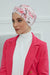 Maharajah Style Instant Turban with Various Pattern Options, Flexible Patterned Turban Bonnet Head Wrap made from Soft Cotton,B-4YD Rose Garden
