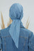 Newsboy Visor Bandana Cover for Elegant Look, Stylish Cotton Women Bandana, Comfortable and Easy Wrap Chemo Headwear Visor Bonnet Cap,B-40 Blue