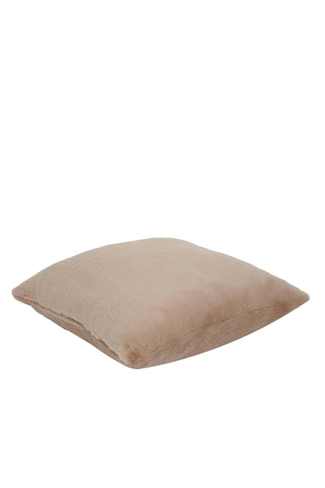 Super Soft Luxury Solid Pillow Cover made from High Quality Plush Fabric, Rabbit Fur Throw Pillow Cover with an Elegant Design,P-1 Light Brown