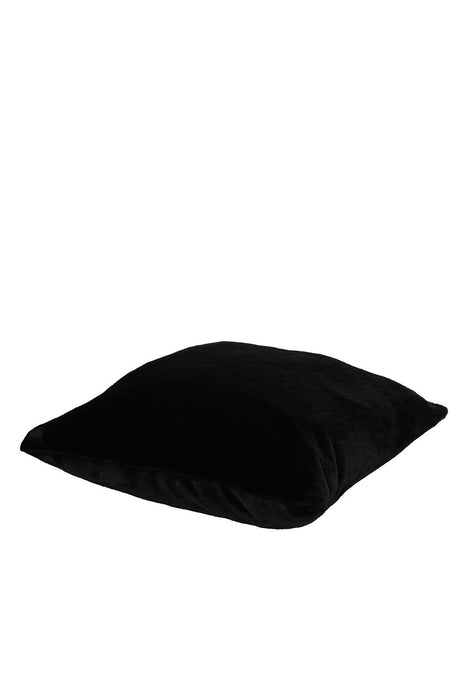 Super Soft Luxury Solid Pillow Cover made from High Quality Plush Fabric, Rabbit Fur Throw Pillow Cover with an Elegant Design,P-1 Black