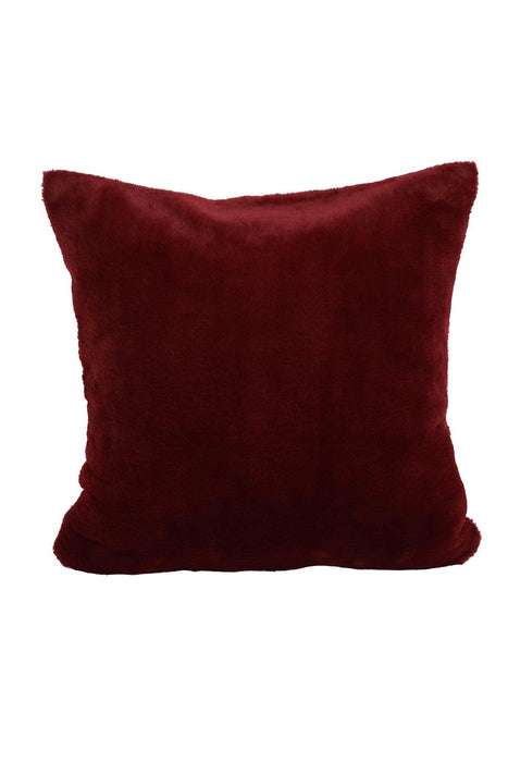 Super Soft Luxury Solid Pillow Cover made from High Quality Plush Fabric, Rabbit Fur Throw Pillow Cover with an Elegant Design,P-1 Powder