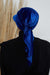Pre-Tied Velvet Instant Turban Newsboy Hat for Women, Super Soft Velvet Visor Cap for Women, Sun Protective Visor Chemo Headwear,B-71K Sax Blue