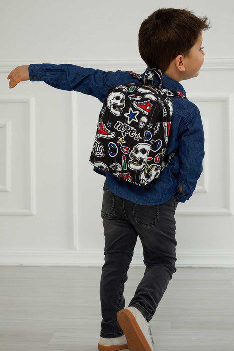 Preschool Backpack Kindergarten Little Kid Toddler School Backpacks for Boys and Girls Patterned Oversized Kid's Backpack 12'',CS-7K