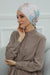 Printed Instant Turban for Women 95% Cotton Head Wrap, Lightweight Cancer Chemo Head Wear with Rose Detail at the Back Side,B-26YD Spring Awakening