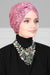 Chic Sequined Instant Turban for Women, Elegant & Easy Head Wrap, Versatile Fashion Hijab Cap, Breathable Hair Loss Chemo Headwear,B-9P Powder