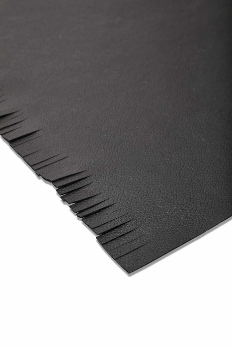 Set of 2 Washable Wipeable Placemats Faux Leather Table Mats Fringed Easy to Clean for Dining Table Set with Tassel Home Kitchen,A-4