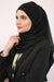 Shawl for Women Chiffon Head Wrap Instant Modesty Turban Cap Instant Scarf,CPS-62 Black