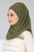 Shawl for Women Chiffon Head Wrap Instant Modesty Turban Cap Instant Scarf,CPS-62 Army Green
